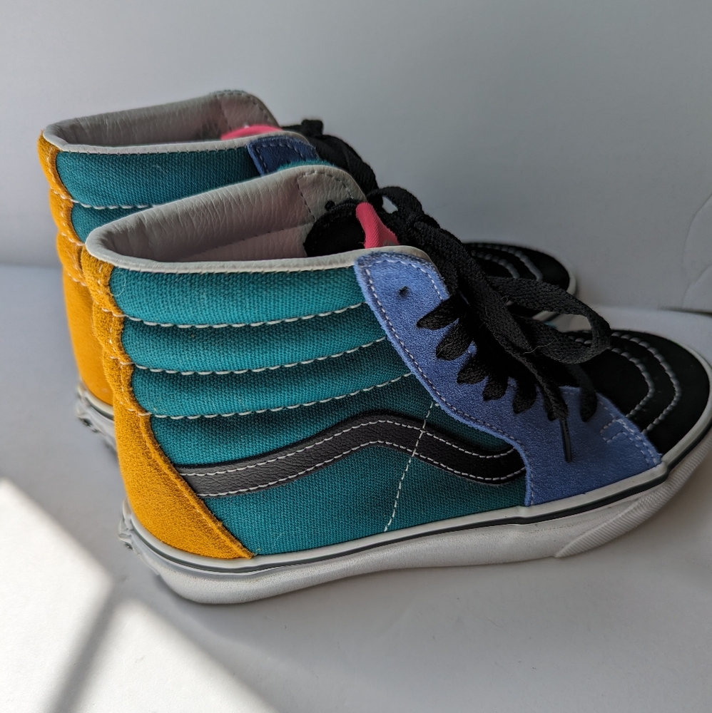 Vans Sk8-Hi Colorful Color Block Like New Sneakers - image 2